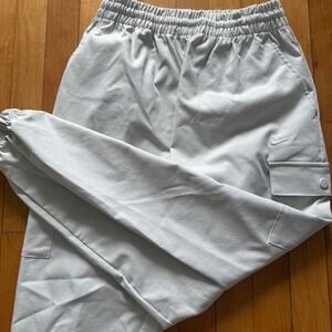 Nike Mens Cream Sports Cargo Pants Joggers Streetwear Off White Size M